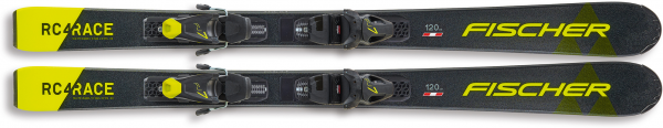 FISCHER Kinder Racing Ski RC4 RACE JR (130-150) SLR + FJ7 AC SLR