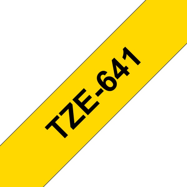 Brother Schriftbandkassette TZE-641 gelb/schwarz 18 mm
