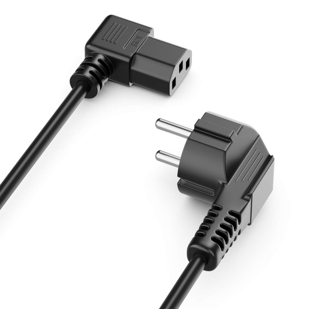 Cable Matters 2er Pack Netzkabel - Schuko Auf C13 Für PC, Monitor & Drucker