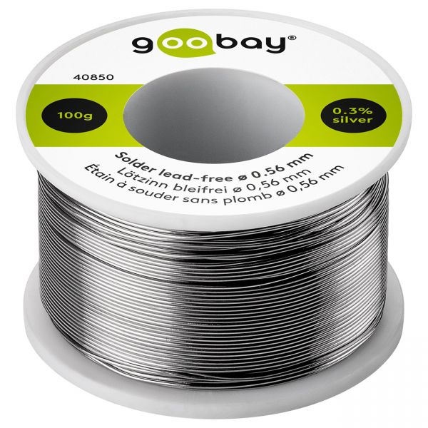 100g Lötzinn Lötdraht ø0,56mm Bleifrei Löt mit Flussmittel Lötkolben Lötstation