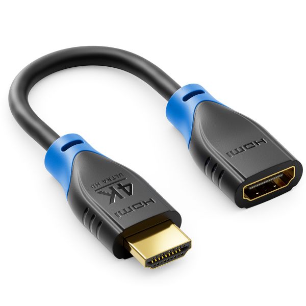 deleyCON 1x HDMI Verlängerung für TV Stick HDMI Adapter Kabel 4K 60Hz HDR10+