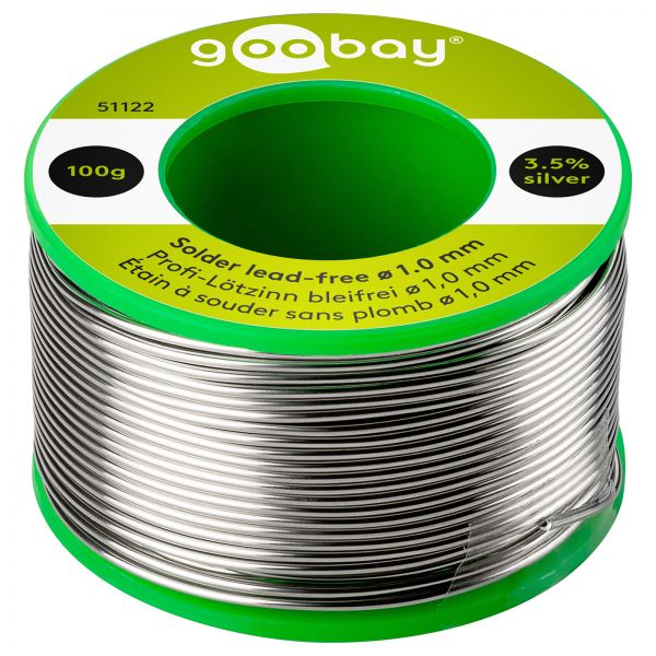 100g Lötzinn Bleifrei ø1mm Lötdraht Halogenfrei Zinn zum Löten mit Flußmittel