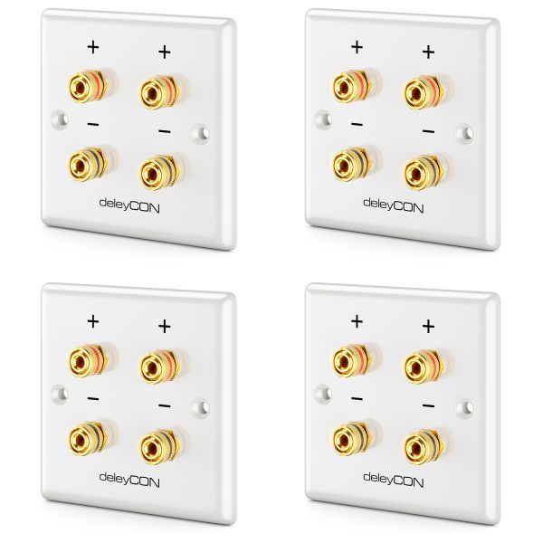 Toddmomy Lautsprecher Anschlussfeld - Metall Anschlussplatte 20x12cm