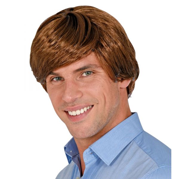 Perücke für Verschiedene Charaktere Braun in Box, - Widmann