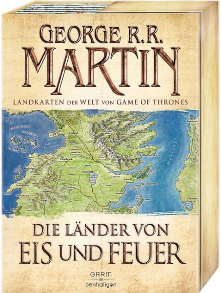 Die Länder von Eis und Feuer, 12 Karten: 12 vierfarbige Landkarten der Welt von Game of Thrones - Penhaligon