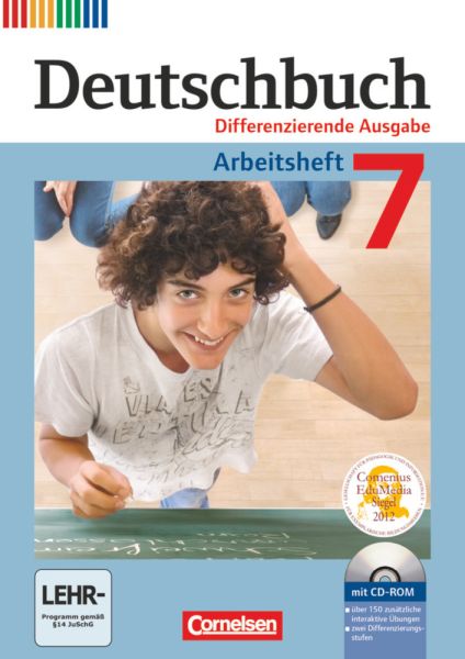 Deutschbuch - Sprach- und Lesebuch - Differenzierende Ausgabe 2011 - 7. Schuljahr: Arbeitsheft mit L - Cornelsen Verlag