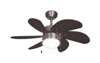 Bestron Deckenventilator, Chrom/Braun