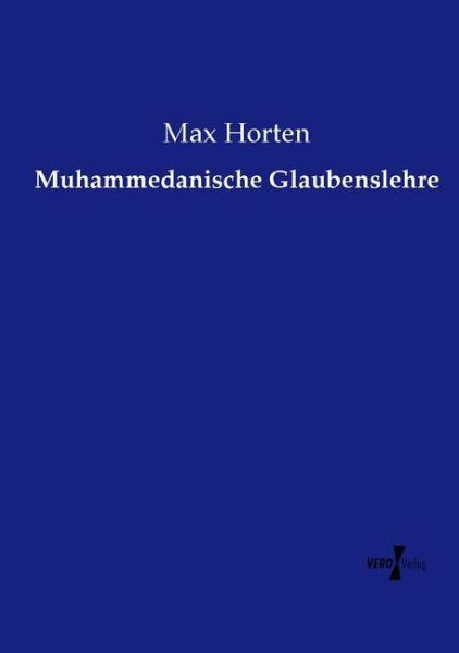 Muhammedanische Glaubenslehre - Vero Verlag in ha...