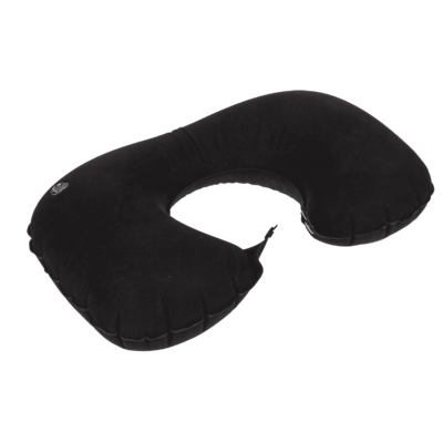 Aufblasbares Nackenkissen mit Pumpe, schwarz - Out og the Blue