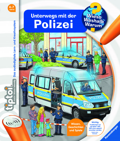 Ravensburger tiptoi Wieso Weshalb Warum Unterwegs Polizei (Bd22) - Ravensburger