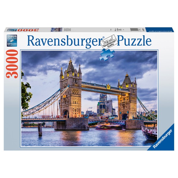 RAVENSBURGER Puzzle London, du schöne Stadt, 3000 Teile, Soft- click, 121x80 cm, ab 14 J. - Ravensburger