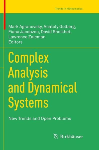 Complex Analysis and Dynamical Systems: New Trends and Open Problems - Springer Berlin,B...