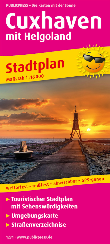 PublicPress Stadtplan Cuxhaven mit Helgoland: Touristischer Stadtplan