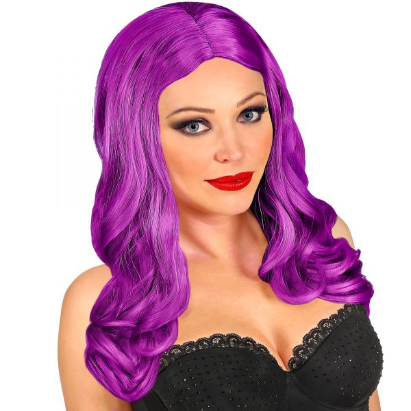 Perücke Roxy Violett in Box, - Widmann