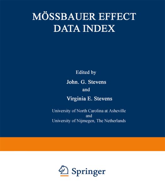 Mössbauer Effect Data Index: Covering the 1976 Literature - Springer Berlin,S...