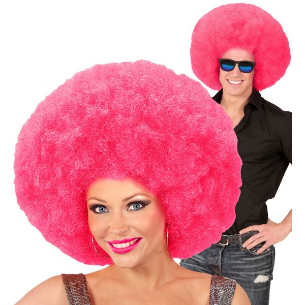 Top Quality pinke Riesen Afro Perücke in Polybag, - Widmann