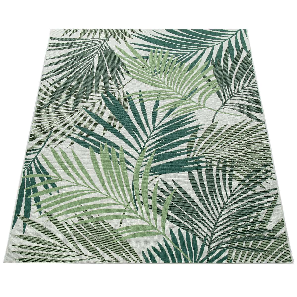 Teppich Garten Flur Boho Palmen Motiv Modern TeppichCenter24
