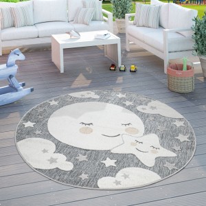 Kinder Teppich Kinderzimmer Rund Spielteppich Mond Kinder Teppich Kinderzimmer Rund Spielteppich Mond