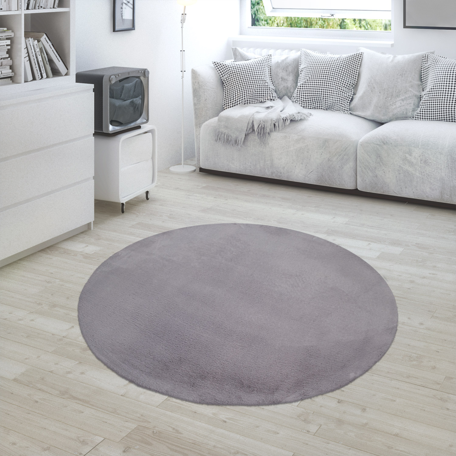 Hochflor Teppich Wohnzimmer Kunstfell Super | teppich.de