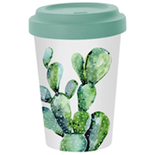 Travel Mug Bamboo Cactus