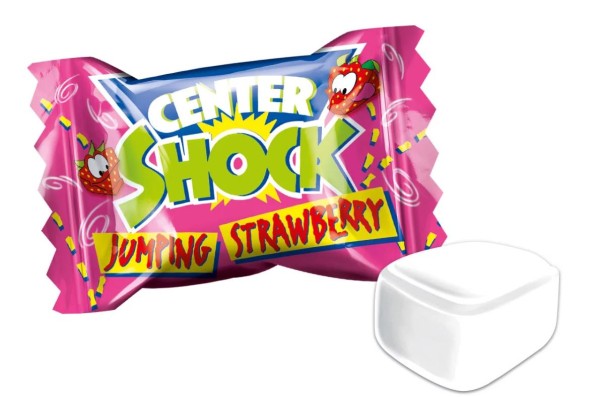 Center Shock Jumping Strawberry Kaugummi 1 Stück