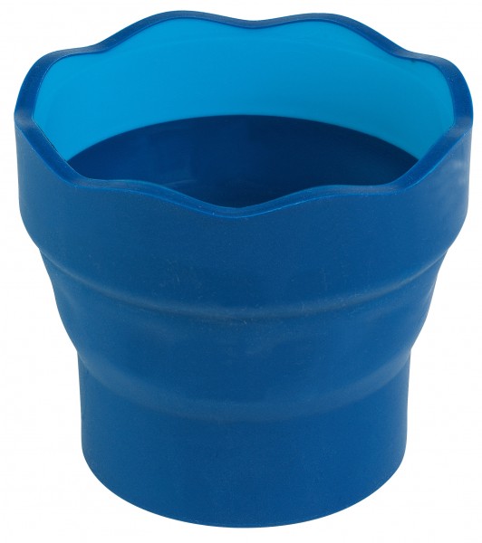 Faber-Castell 181510 - Wasserbecher CLIC & GO, faltbar, blau, 1 Stück