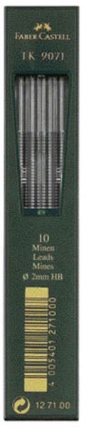 FaberCastell Fallmine 9071, 2 mm, B/2B/3B/HB, 10St zum Nachfüllen