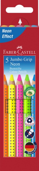 Buntstift Jumbo Grip Neon 5er-Etui