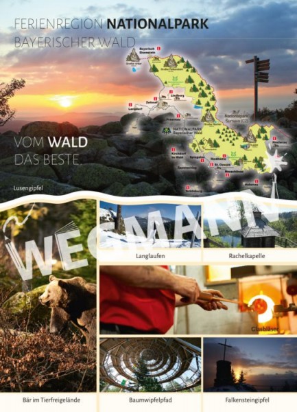 Postkarte und Ansichtskarte Ferienregion Nationalpark Bayerischer Wald Nr. 57 - 50er Set