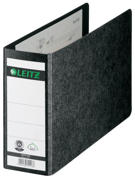 Leitz Ordner A5 hoch / quer RB 77mm schwarz, Bürobedarf ohne Schlitze