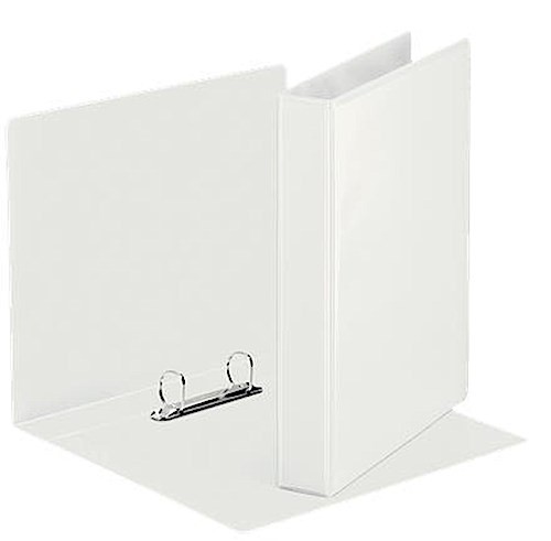 Esselte Ringbuch Präsentation Ordner, mit Taschen, A5, PP, 2 Ringe, 25 mm, weiss