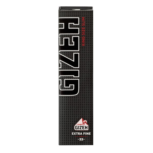 GIZEH Black King Size Slim 33 Blättchen - mit Magnetverschluss