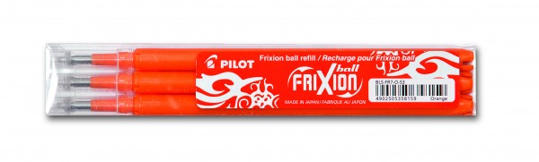 pilot 006647 pilot 006647 refil 3 stk frixion orange laschbare 0,7