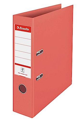 Esselte A4-Ordner PP, 500 Blatt Kapazität, 75 mm Rückenbreite, leichter und langlebiger A4-Ordner für Zuhause/Büro, zur Schreibtischorganisation, Colo