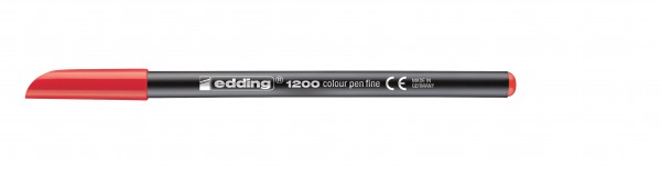 Fasermaler 1200 colourpen, Strichstärke 1.0mm, Spitze rot
