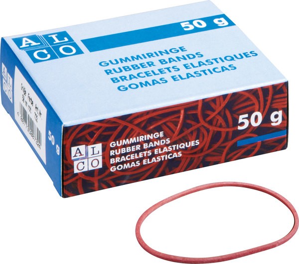 Alco Gummiringe 736 rot 85mm 50g