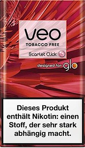 veo Click Scarlet - eine Packung Sticks für glo™ Tabakerhitzer á 20 Stück