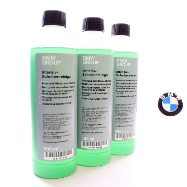 3x Original BMW Intensiv-Scheibenreiniger mit Frostschutz 500ml 0410745