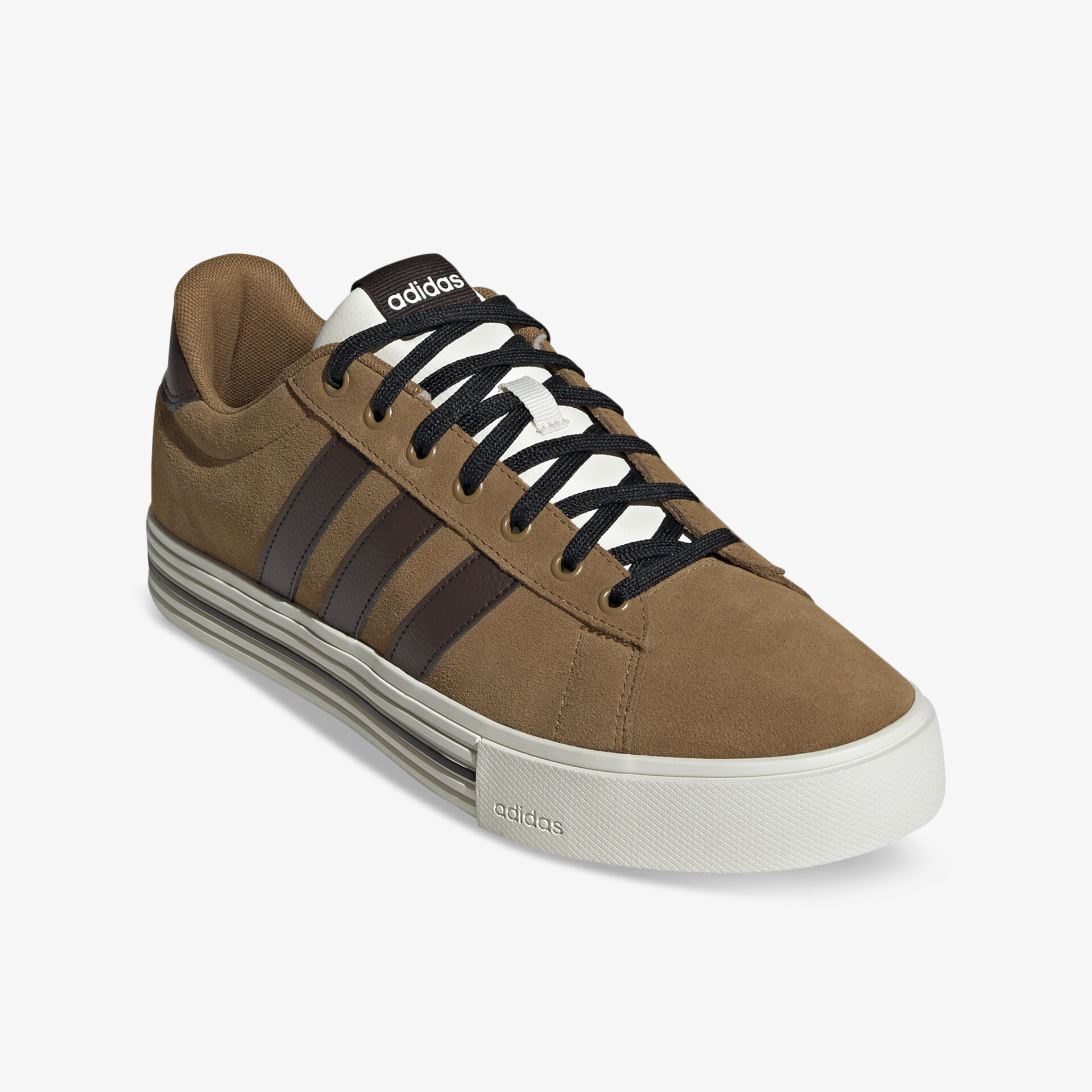 Adidas Braune Plateau Schuhe Adidas Herren Sneaker Low DAILY Braun