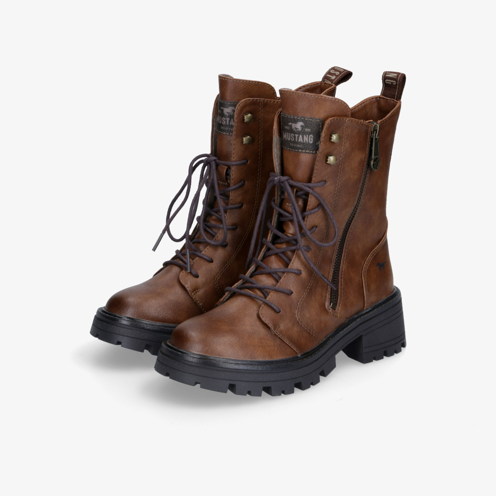 Biker Boots Damen Mustang Leder Boots Mustang Damen Biker Boot Reno