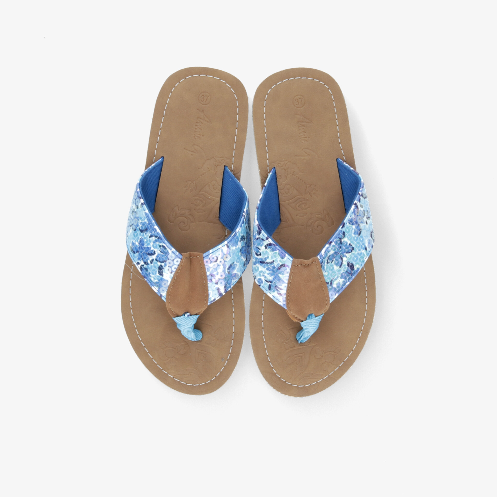 zehentrenner blau damen