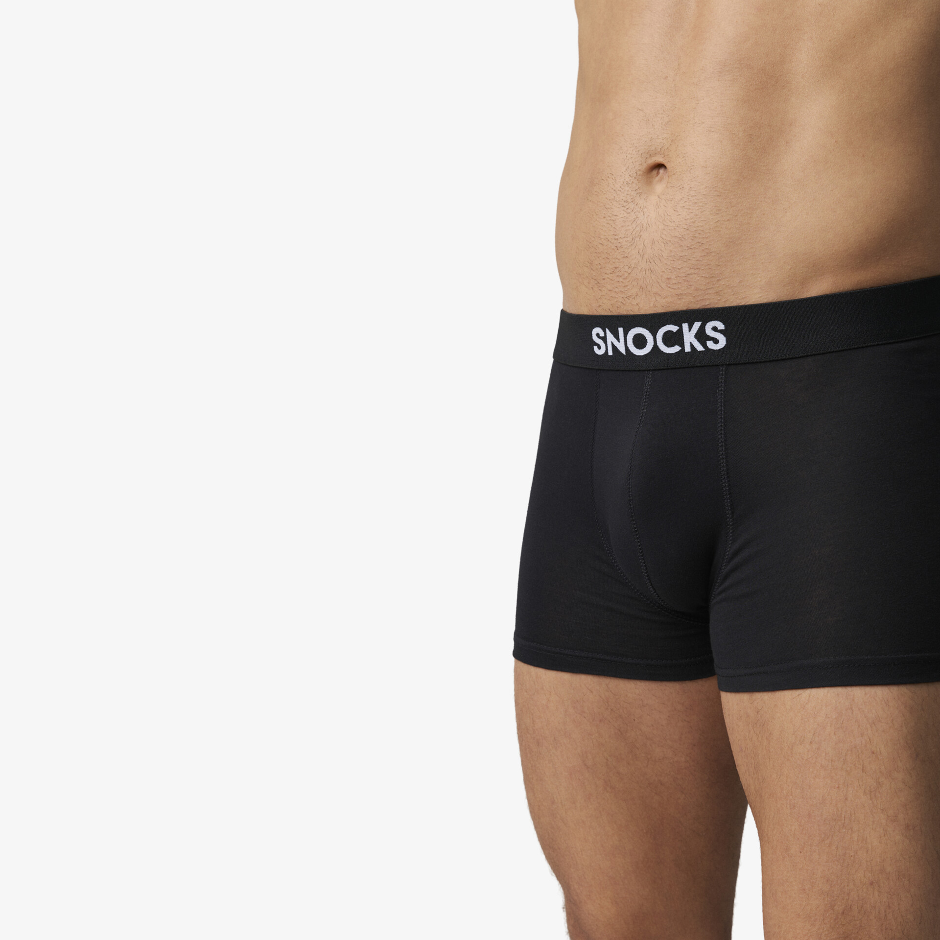 Komfortable schwarze Boxershorts mit elastischem Bund und nahtloser Passform für optimalen Tragekomfort.