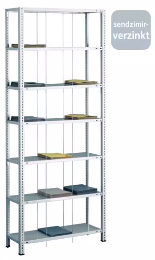 Basisplank, draadstangplank BASIC70, 2300 x 900 x 350 mm (HxBxD), 7 planken, verzinkt, draadstangplanken, art.nr. 10702