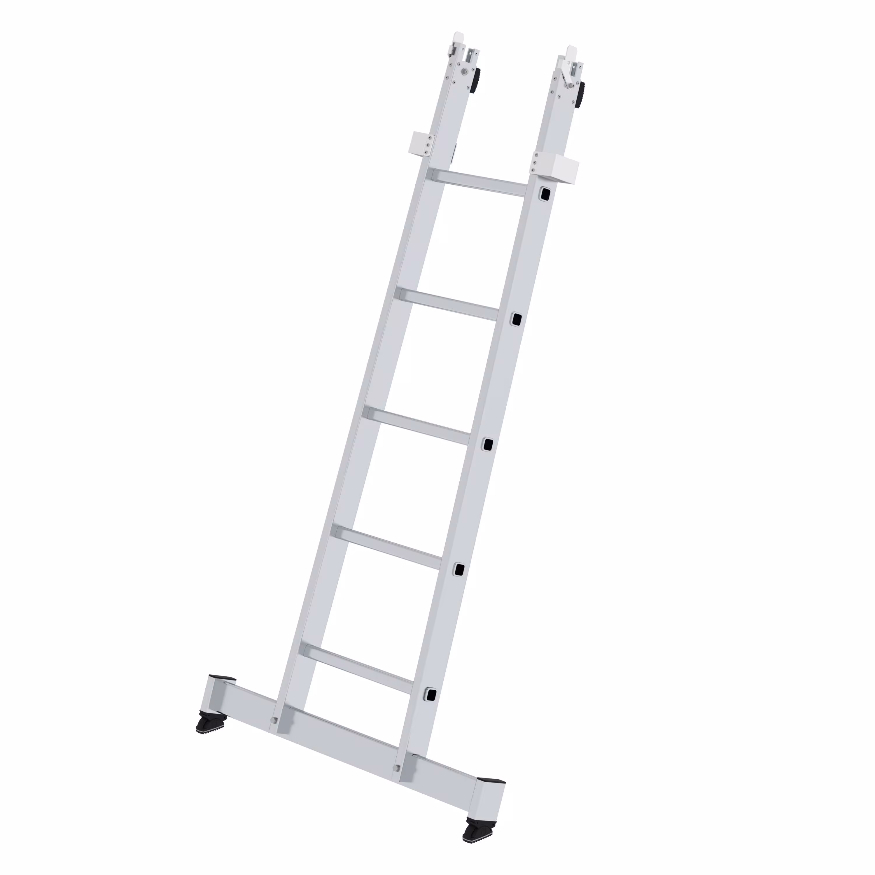 Sprossen-Glasreinigerleiter Unterteil mit nivello®-Traverse 5 Sprossen von der Marke Munk aus der Produktreihe Stufen- & Sprossenleitern