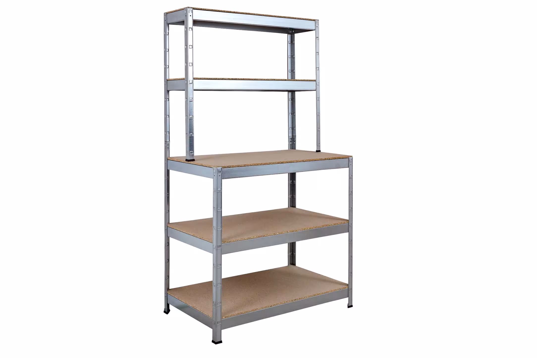 SCHULTE Regalwelt Steckregal, Werkbank, 5 Holzb. 180x100x30/60 cm (HxBxT), verz. von der Marke Schulte Regalwelt SCHULTE Regalwelt Steckregal, Werkbank, 5 Holzb. 180x100x30/60 cm (HxBxT), verz. aus der Kategorie Schwerlastregale mit der Artikelnummer R7121-05-02