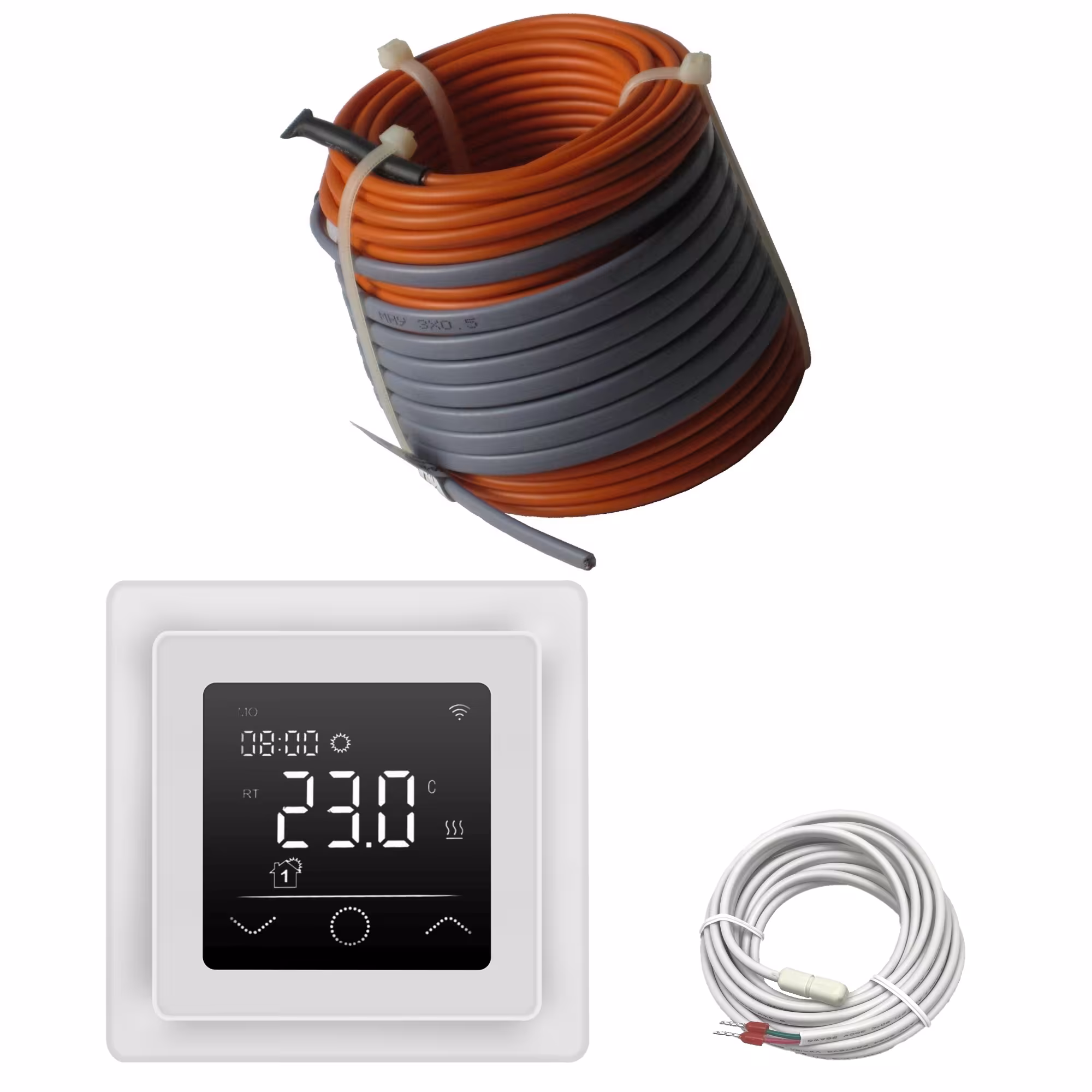 HoWaTech Profi Elektrische Fußbodenheizung | Set mit Heizdraht und WiFi Regler Touch aus der Kategorie Elektrische Fußbodenheizung