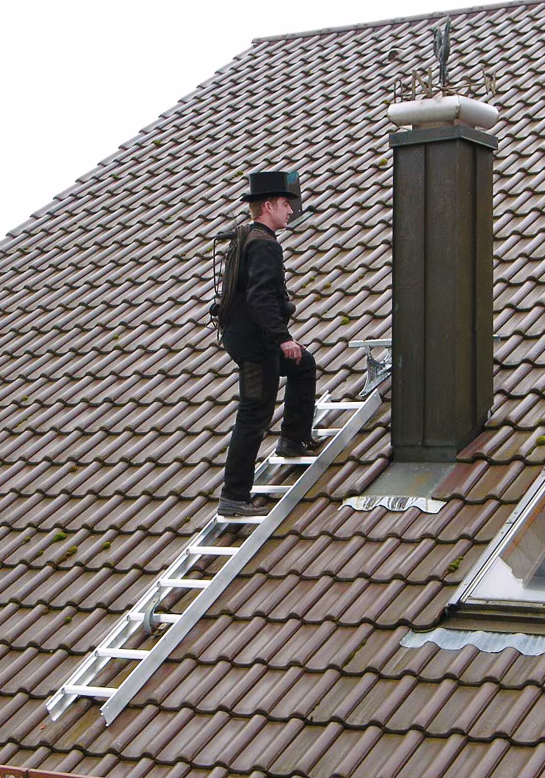 Dachleiter Alu Natur 7 Sprossen von Munk mit der Artikelnr. 011112