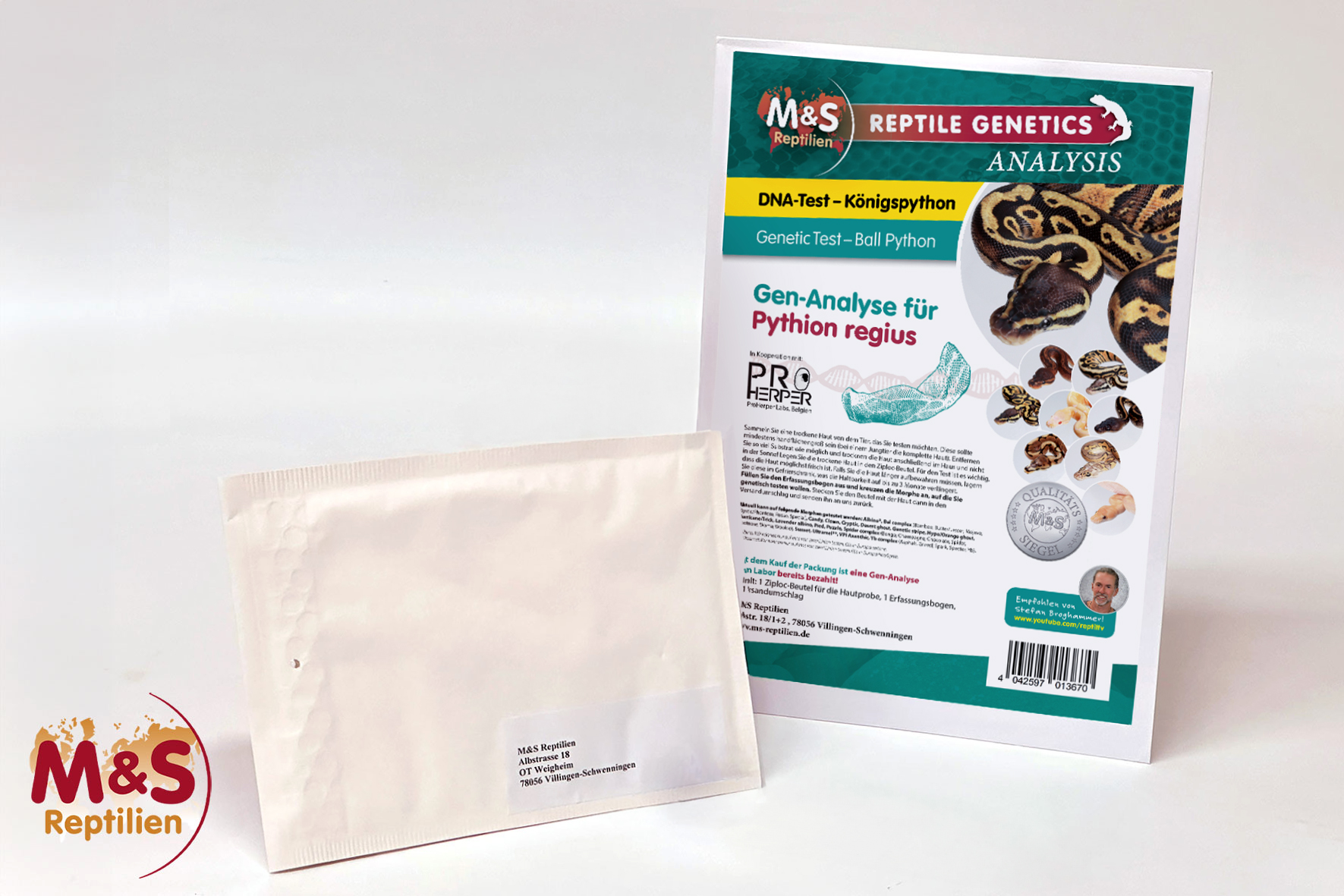 M&S Gen-Analyse für Python regius / DNA-Test