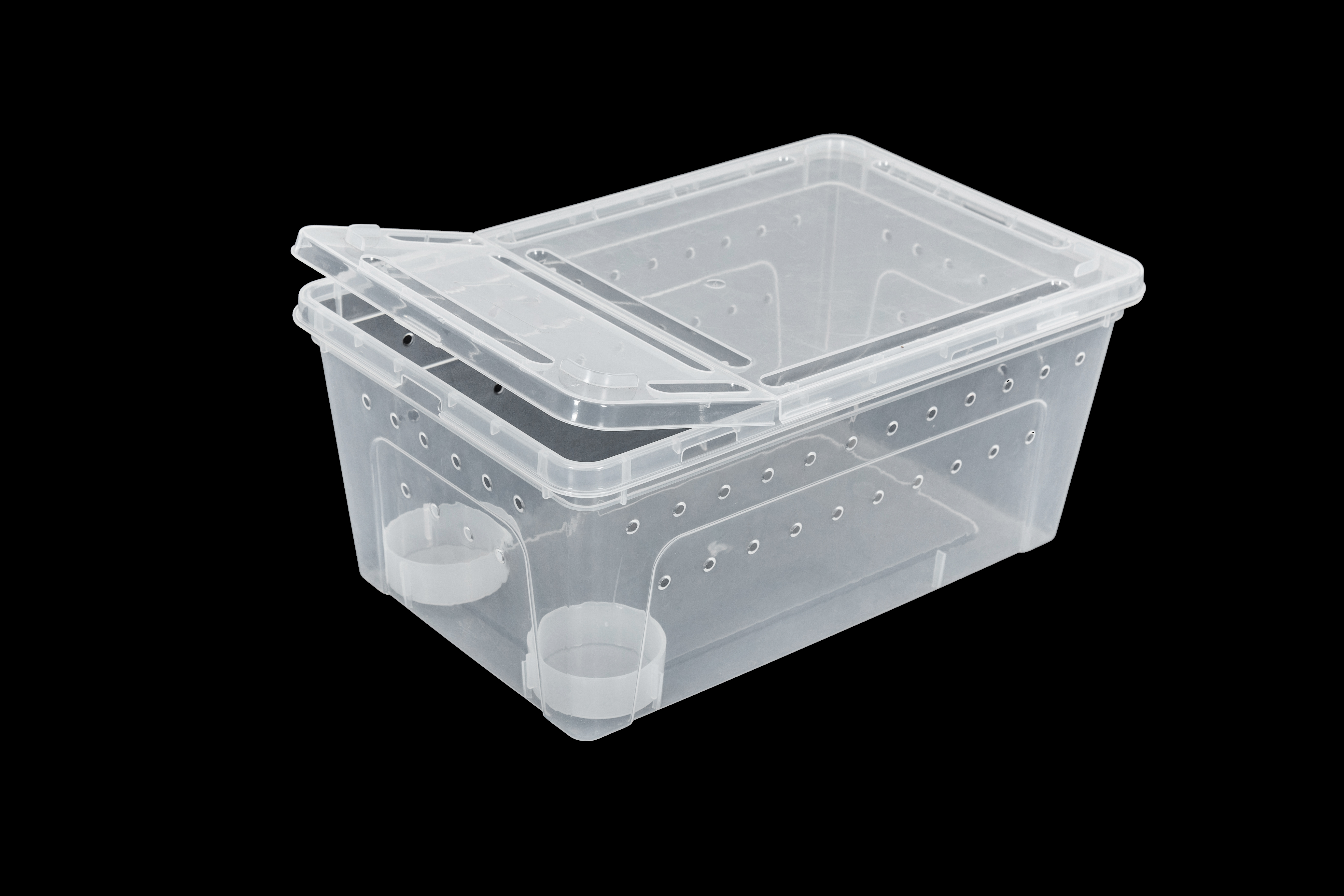 ReptiZoo Kunststoffterrarium inkl. kleiner Wasserschale schwarz - extralarge (RT2016XL)