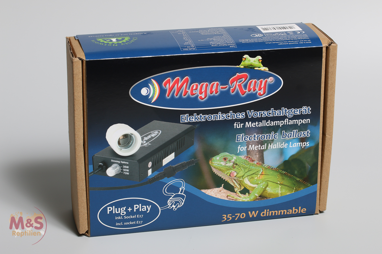 'Mega Ray'' umschaltbares elektronisches Vorschaltgerät  35/50/70 Watt (komplett)